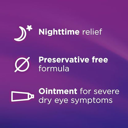 Soothe Nighttime Eye Ointment by Bausch & Lomb, Lubricant Relief for Dry Eyes, 3.5 g