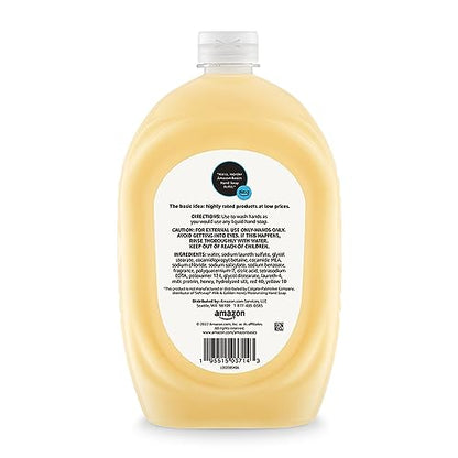 Amazon Basics Liquid Hand Soap Refill, Milk and Honey Scent, Triclosan-free, 50 Fluid Ounces, Pack of 1