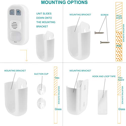 HONWELL Musical Timer for Kids Battery Powered 2 Minute Toothbrush Timer and 20 Seconds Bathroom Hand Wash Timer with LED Color Light, 3 Volume Options Musical Timer for Children Training Coach