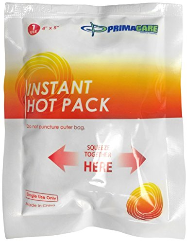 PrimaCare PHP-45 Instant Heat Pack for Emergency Heat Therapy, 4" x 5", Pack of 24