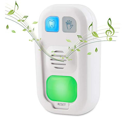 HONWELL Musical Timer for Kids Battery Powered 2 Minute Toothbrush Timer and 20 Seconds Bathroom Hand Wash Timer with LED Color Light, 3 Volume Options Musical Timer for Children Training Coach