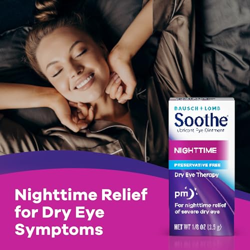 Soothe Nighttime Eye Ointment by Bausch & Lomb, Lubricant Relief for Dry Eyes, 3.5 g