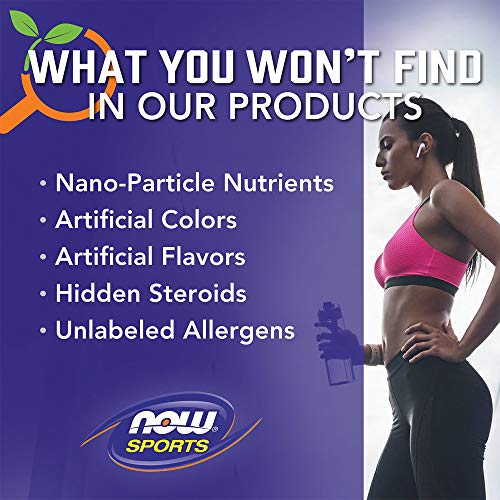 NOW Foods Sports Nutrition, Whey Protein Isolate, 25 g With BCAAs, Unflavored Powder, 1.2-Pound