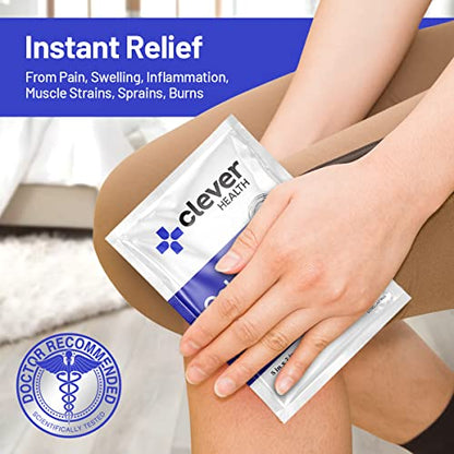 Instant Cold Pack | Disposable Ice Packs - Cold Therapy - for Injuries, Swelling, Inflammation, Muscle Strains, Sprains, Perfect for First aid Kit, outdoor activities, Athletes. 5x7 Inches, 6 Pack.