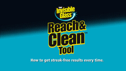 Invisible Glass 95160 2-Piece Quick Change Reach and Clean Tool a Window and Windshield Wand Glass Cleaning Tool for Those Hard-to-Reach Places in Your Car and Home Washable Reversible and Extendable